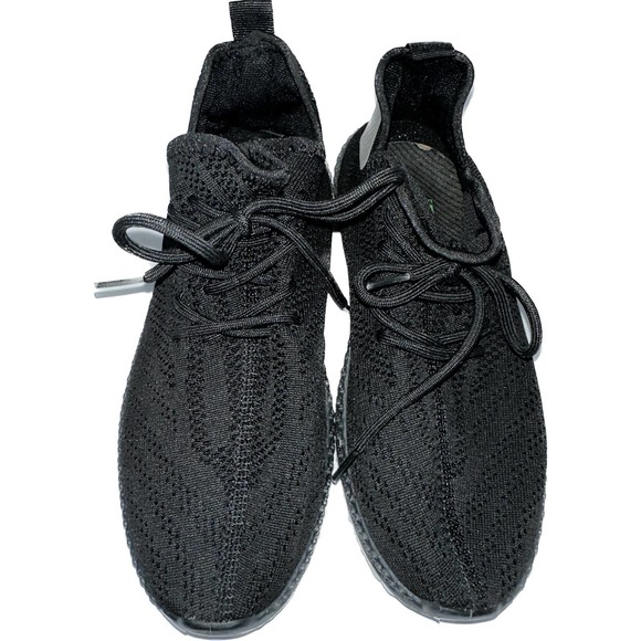 PONY Product of New York‎ Rocky Black Knit Sneakers Mens 7.5/Womens 9 - Picture 1 of 4